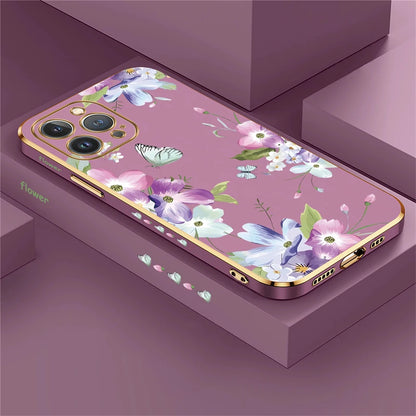 Luxury Flowers Case For iPhone
