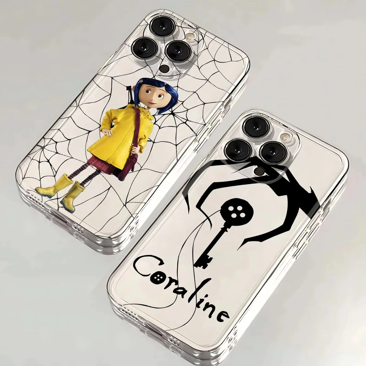 Coraline Soft Clear Phone Case For iPhone
