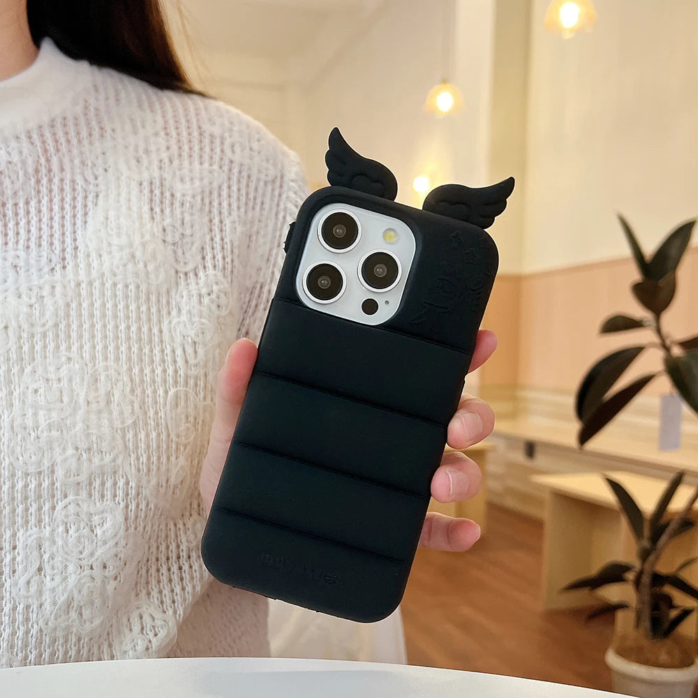 Cute 3D Cartoon Angel Soft Silicone Phone Case