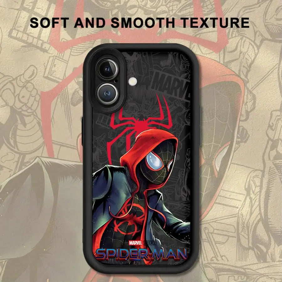 Cute Marvel Spider Men Case For iPhone Soft Shell