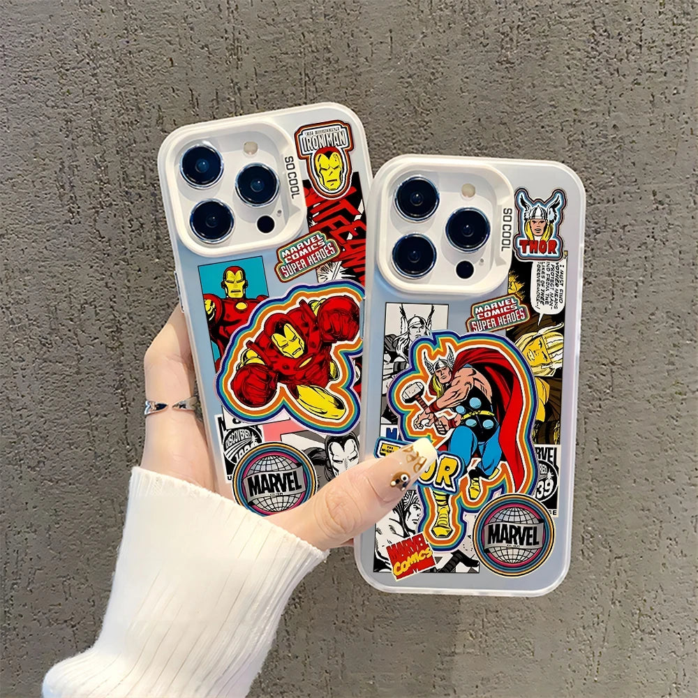 Retro Thanos Avengers Phone Case For iPhone