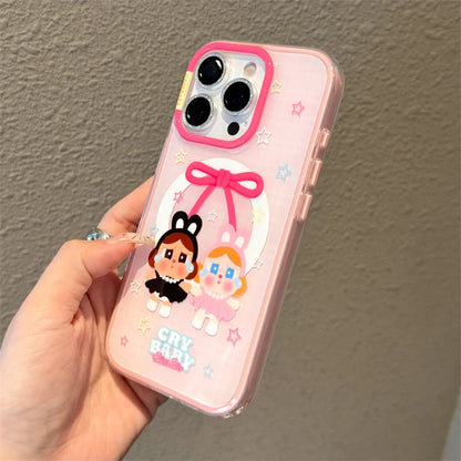 Kawaii Cartoon Cry Girl Magnetic Phone Case For iPhone