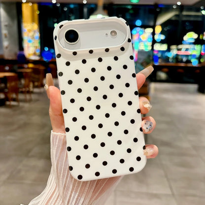 Korea Colorful Polka Dot Pattern Phone Case For iPhone Circular Wave Point Shockproof Bumper Cover