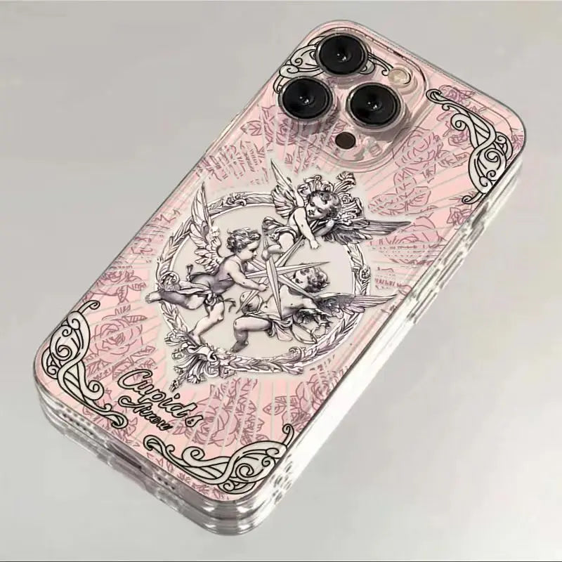 Medieval Vintage Cupid Angel Case For iPhone