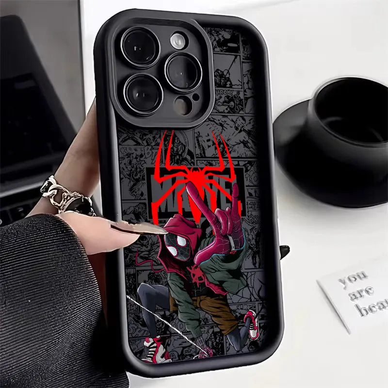 Spiderman Miles Morales Gwen Marvel Comics Case For Apple iPhone
