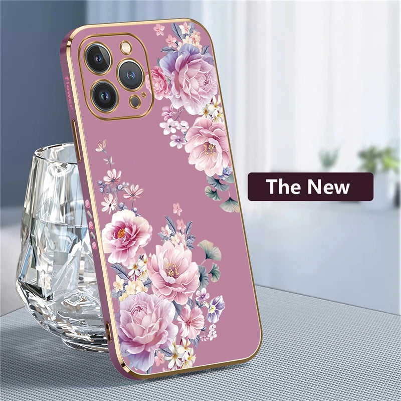 Luxury Flowers Case For iPhone
