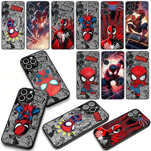 Sticker Marvel Spiderman Cover Phone Case For Apple iPhone