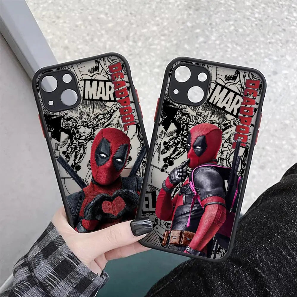 Marvel Comics Deadpool Matte Translucent Case For iPhone