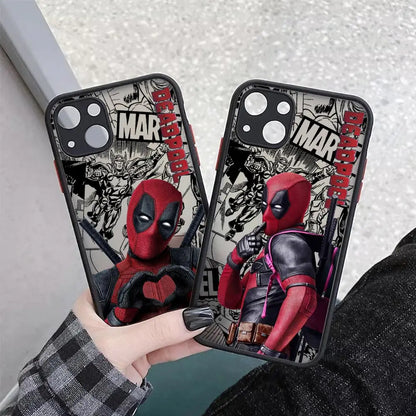 Marvel Comics Deadpool Matte Translucent Case For iPhone