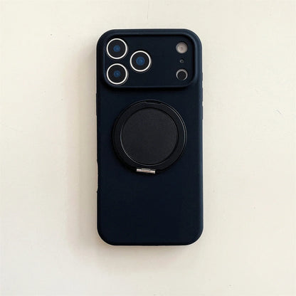 360 Rotate Bracket For Magsafe Magnetic Phone Case For iPhone Stand Silicone Soft Protective Cover