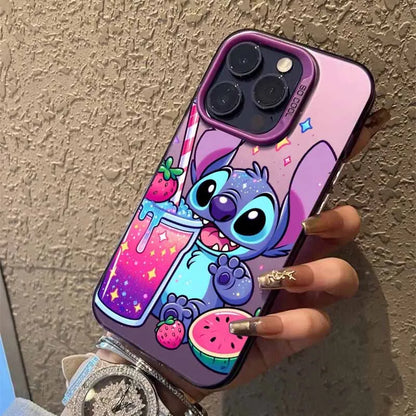 Cartoon Cute Stitch Cover For Apple iPhone Colorful Phone Case