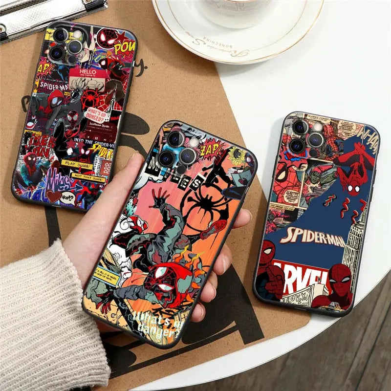 Miles Morales Spiderman Gwen Phone Case For iPhone