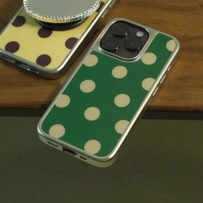 Korean Ins Fashion Color Wave Point Case For iPhone Y2K Cover