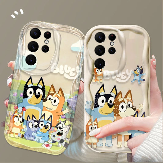 Blueys Cartoon Clear Soft Phone Case For iPhone