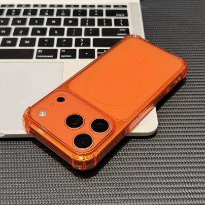 Airbag Anti Knock Phone Case For iPhone Soft Frosted Translucent Turn