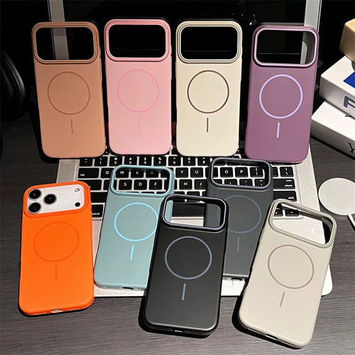 Luxury Solid Colors Magnetic Phone Case For iPhone Air