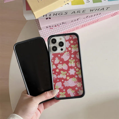 Wildflower Fruit Tart Turri Cherry Phone Case For iPhone Bugs Berries Cover