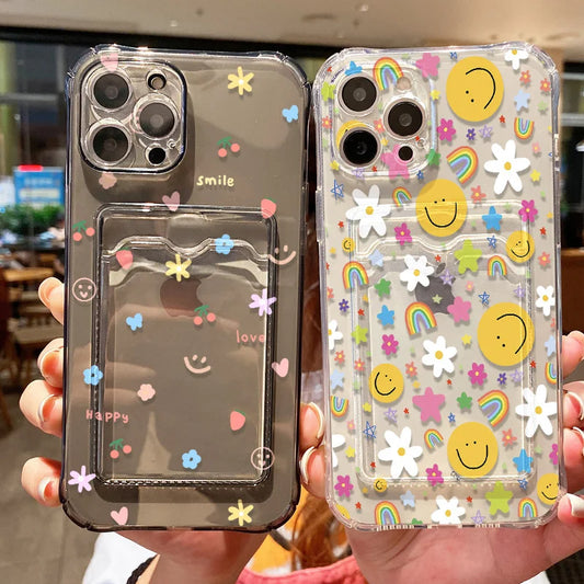 Cute Smile Transparent Phone Case For iPhone