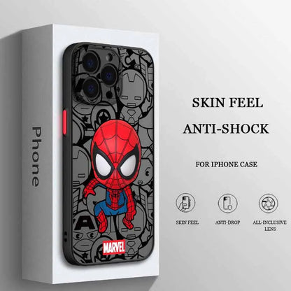 Superhero Spider Man For iPhone Frosted Translucent Soft Phone Case