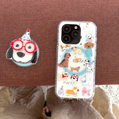 Cute Puppy Cartoon Dog Magnetic Phone Case