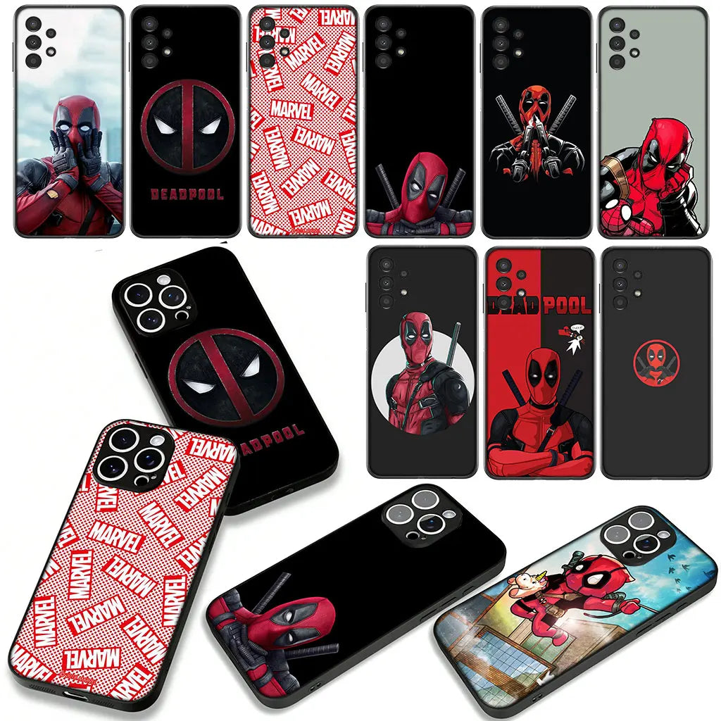 Marvel Superhero Deadpool Cover Phone Case For Apple iPhone