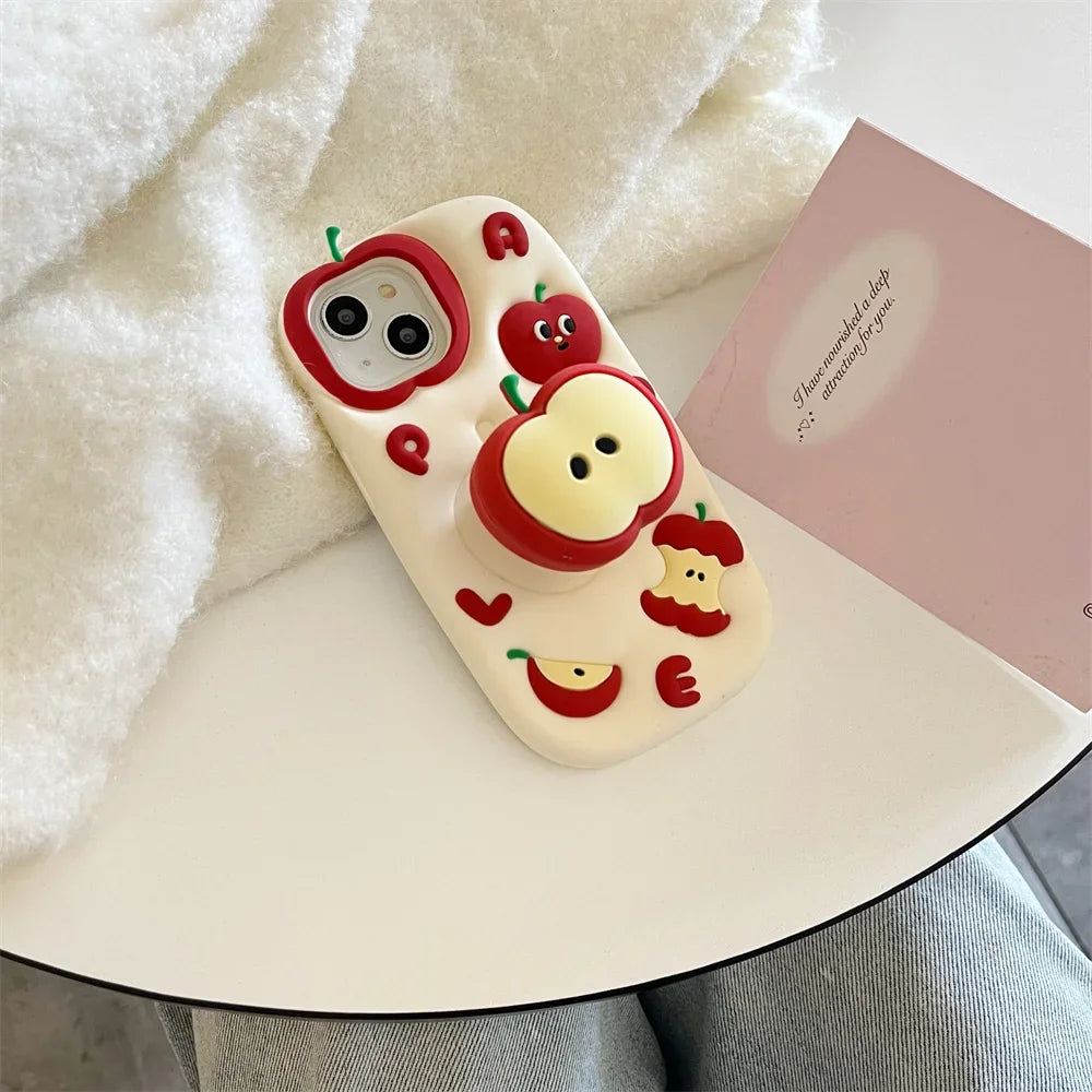 Apple Stand Silicone Phone Case