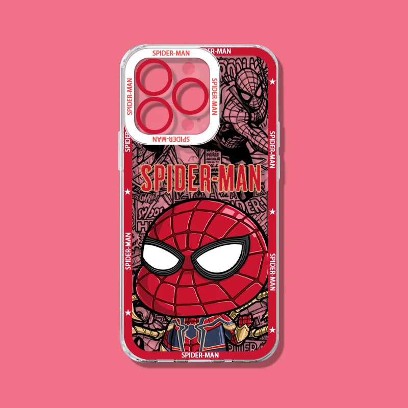 Marvel Spider Man Silicone Phone Case For iPhone