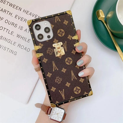 Fashion Square Leather Phone Case