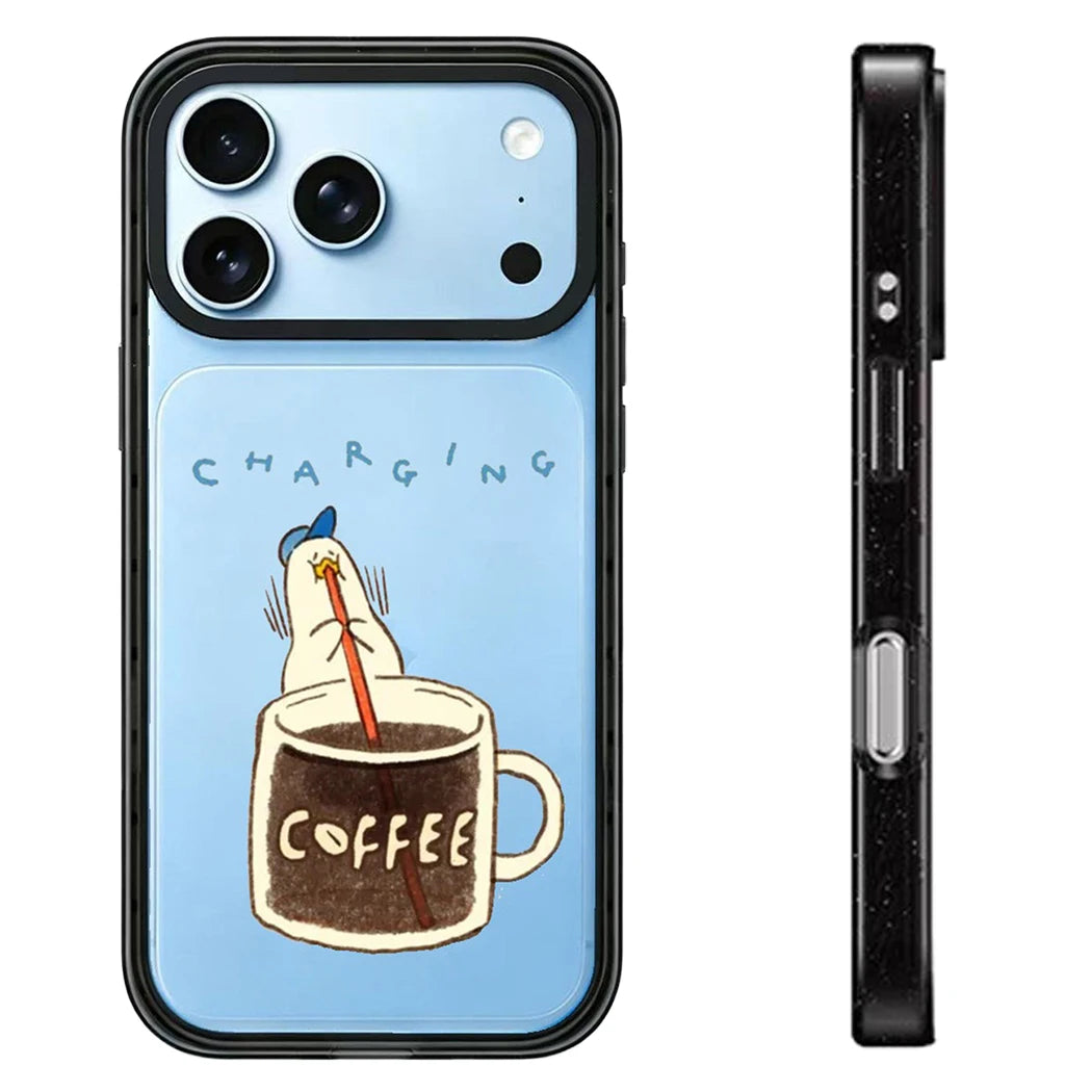 Funny Coffee Duck Impact Magnetic Phone Case Cover For iPhone
