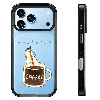 Funny Coffee Duck Impact Magnetic Phone Case Cover For iPhone