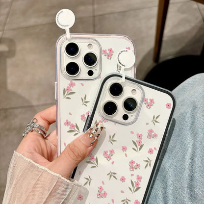 Transparent Flower Phone Case For iPhone