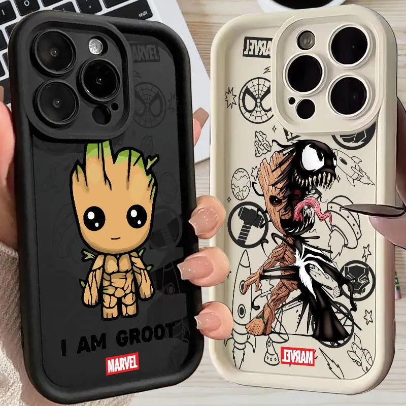 Baby Groot Marvel Silicone Case For Apple iPhone