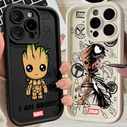 Baby Groot Marvel Silicone Case For Apple iPhone