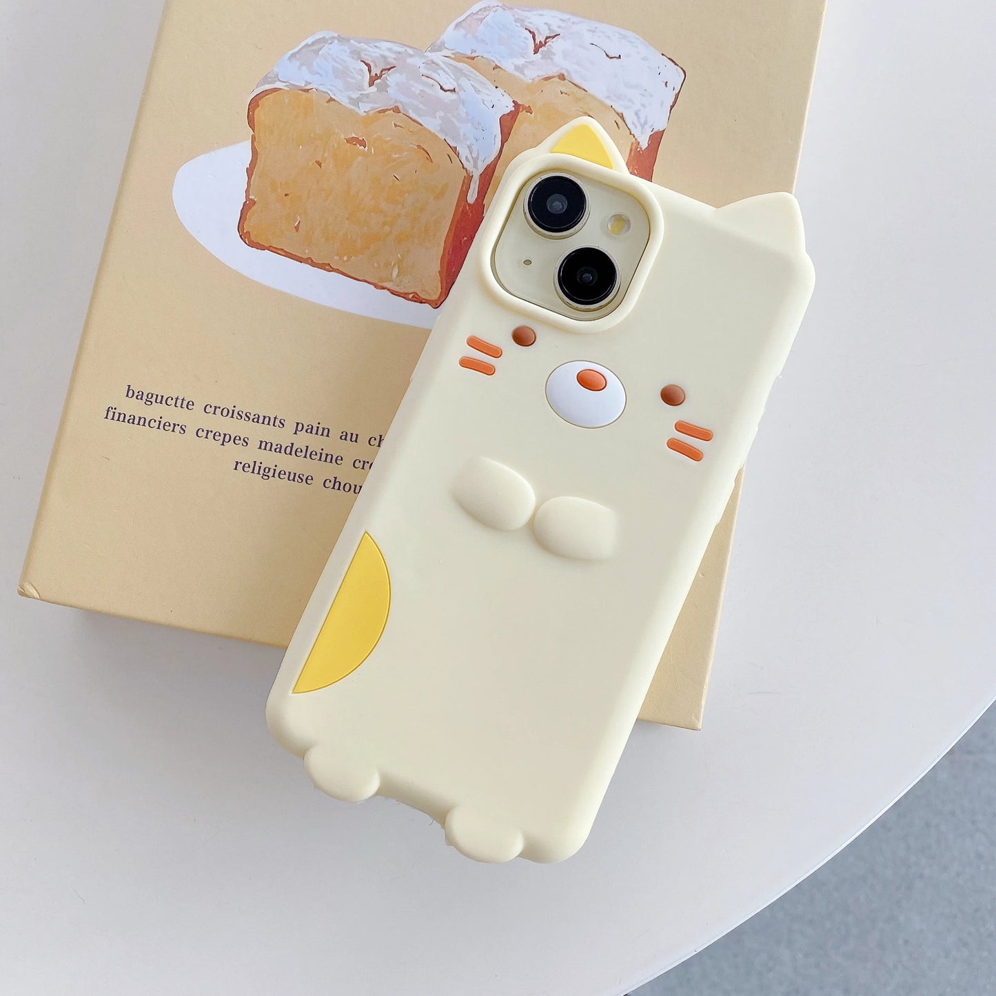 Kawaii Cartoon Sumikko Gurashi Cat Case Soft Silicone Cover For iPhone