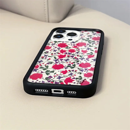 Wildflower Ins Cute Cartoon Phone Case For iPhone
