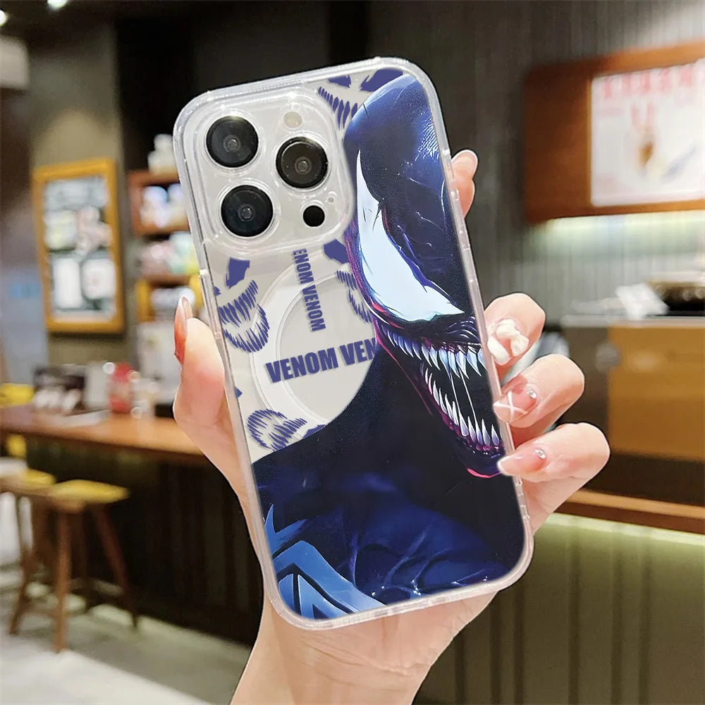 Anime Marvels Spider Man Magnetic Phone Case For iPhone