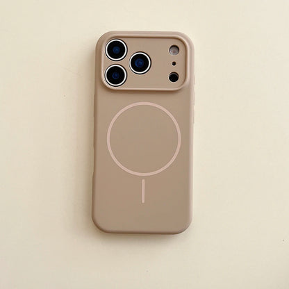 MagSafe Magnetic Silicone iPhone Case With Lens Protection