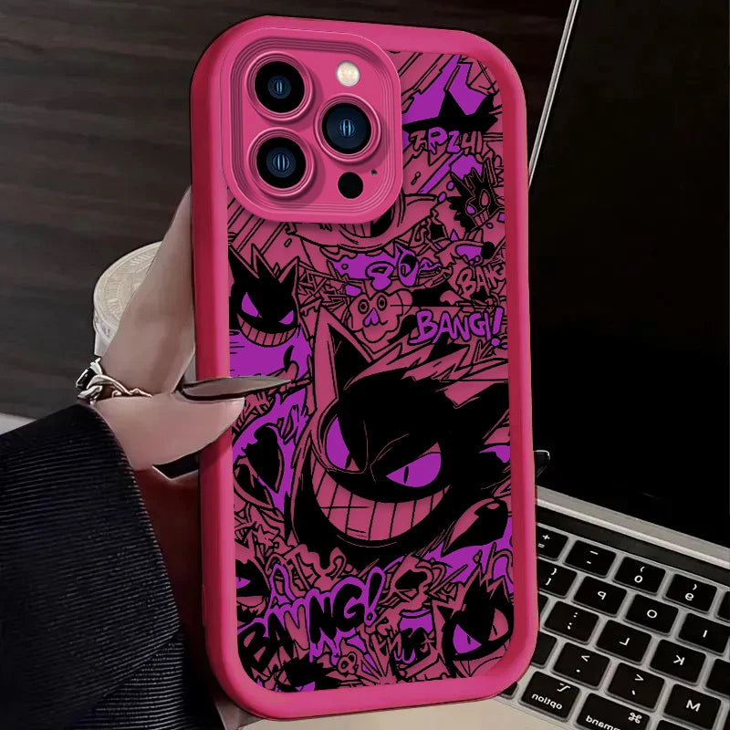 Pokemon Gengar Graffiti Phone Case For iPhone