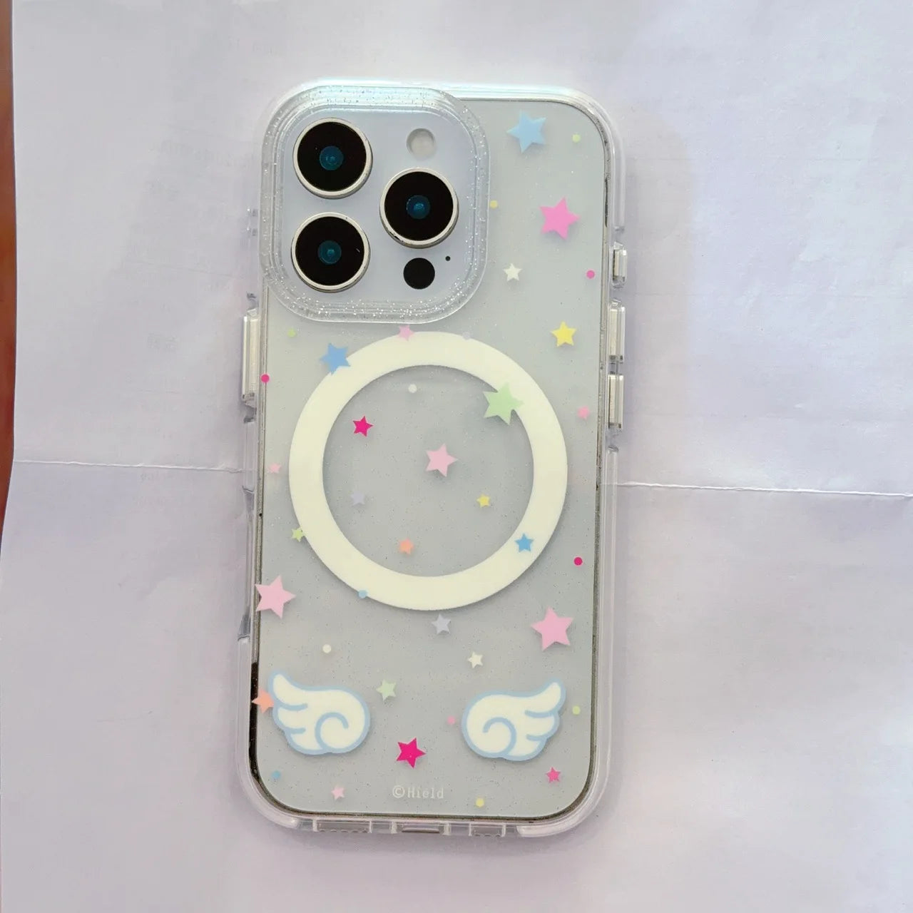 Cute Love Heart Magnetic Stand Phone Case