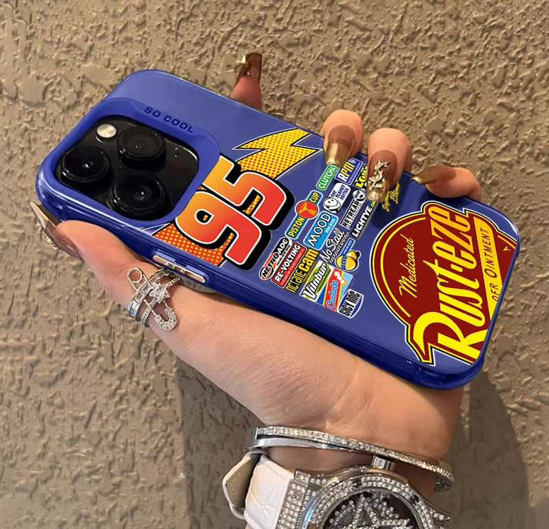 Lightning McQueen 95 Shockproof Matte iPhone Case, Hard Plating Cover