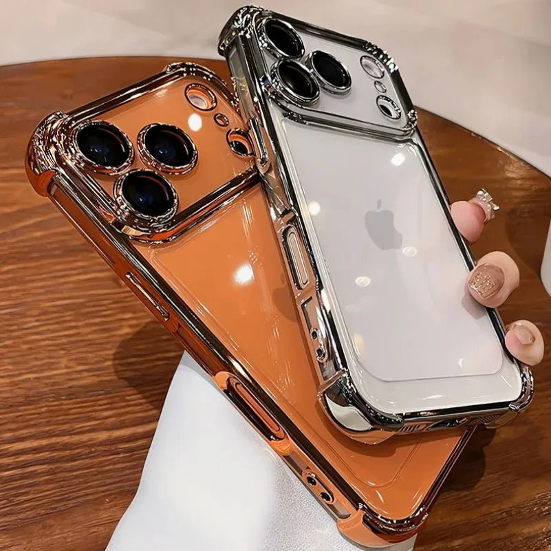 Lanyard Wrist Strap Transparent Protect Case For iPhone
