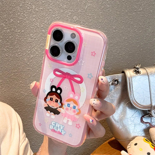 Kawaii Cartoon Cry Girl Magnetic Phone Case For iPhone