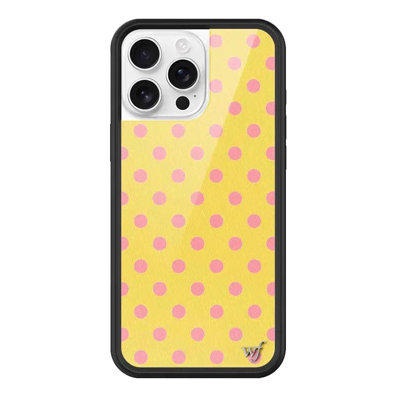 Wildflower Luxury Polka Dots Phone Case For iPhone