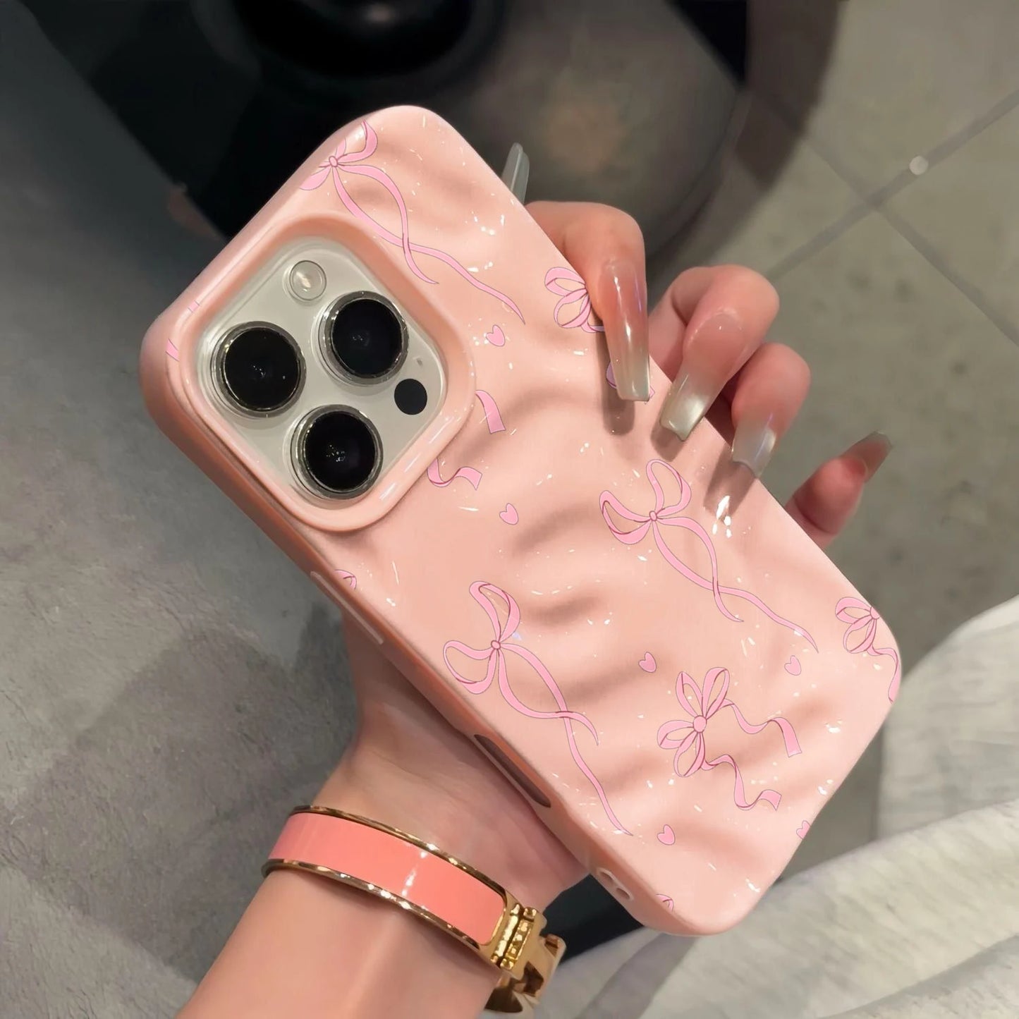 Bow Luxury Cute Candy Color Phone Case For iPhone