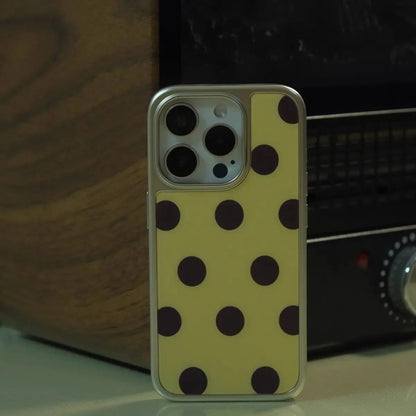 Korean Ins Fashion Color Wave Point Case For iPhone Y2K Cover