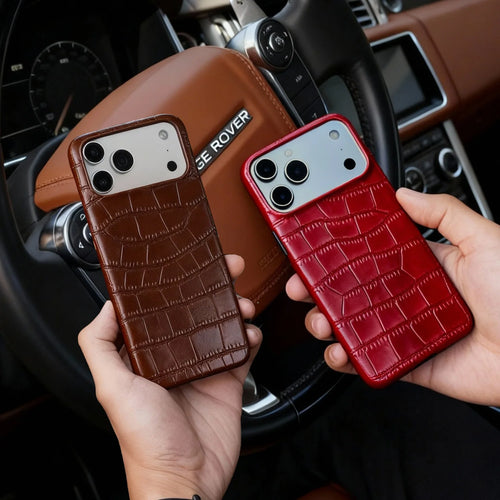 Premium Magnetic Crocodile Pattern Leather Case For iphone