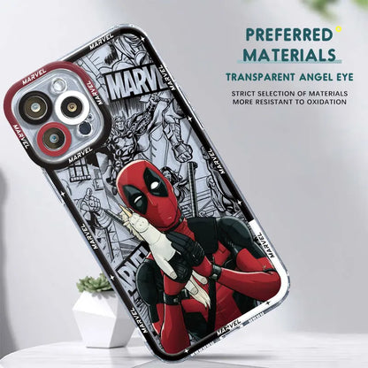 Cover Marvel Interesting Deadpool Phone Case For Apple iPhone