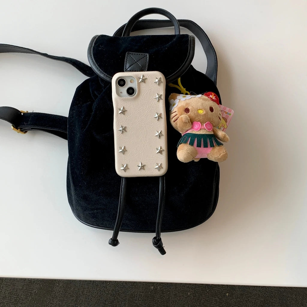 Cowboy Metal Star Leather Shockproof Case For iPhone