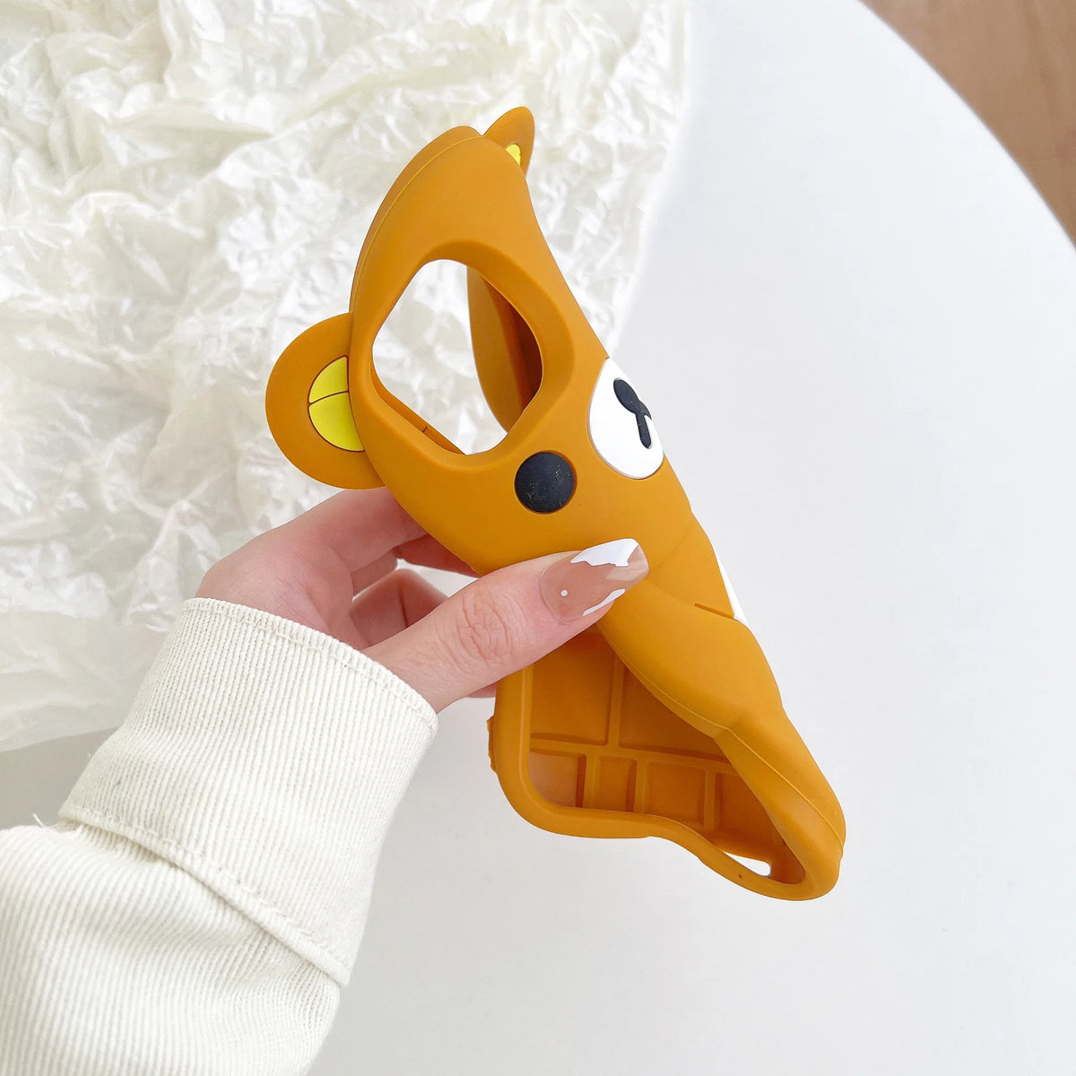 Cute Rilakkuma Bear Soft Silicone Cover Case For iPhone