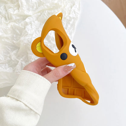 Cute Rilakkuma Bear Soft Silicone Cover Case For iPhone